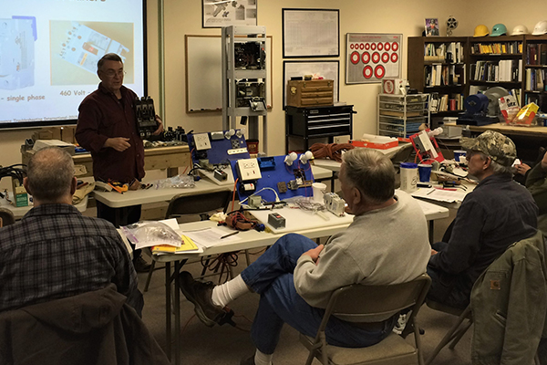 Instructor leading a motor class